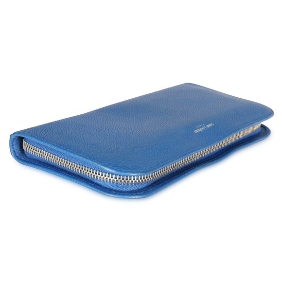 Saint Laurent Royal Blue Continental Zip-Around Wallet - Picture 4 of 5
